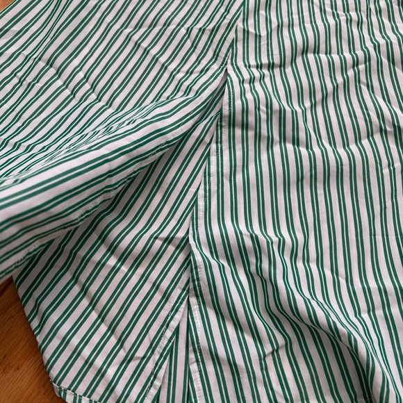 & Other Stories Mint Striped A-Line Skirt - Picture 5 of 9